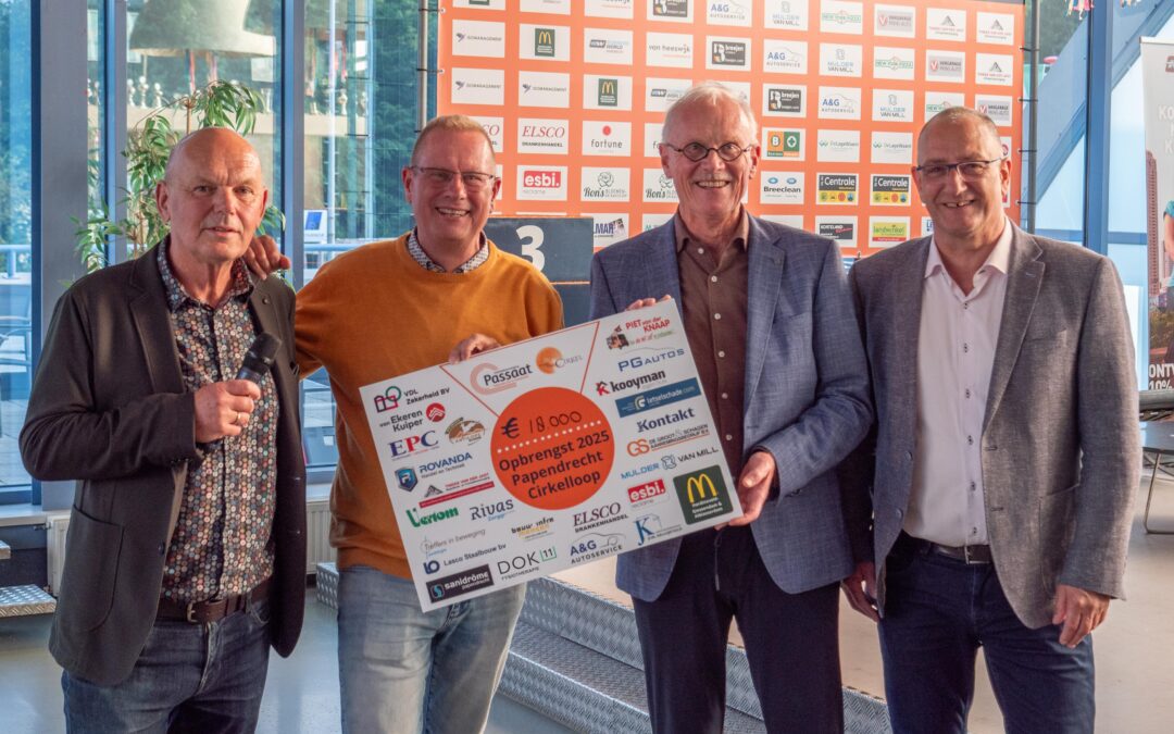 Recordopbrengst Papendrecht Cirkelloop: €18.000 voor Hospice De Cirkel