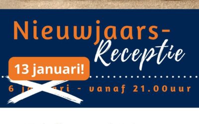 13 januari | Nieuwjaarsreceptie vanaf 21.00 uur